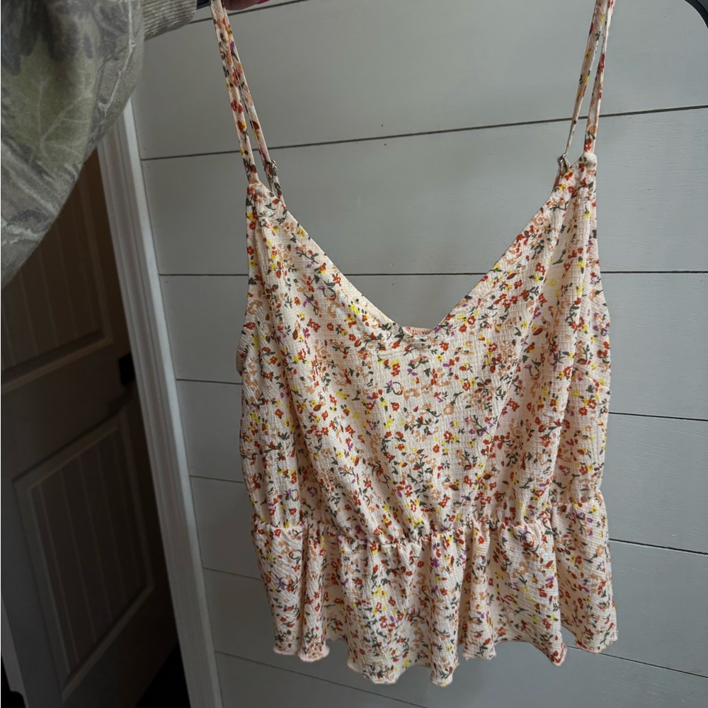 Floral Print Women's Baby Doll Top